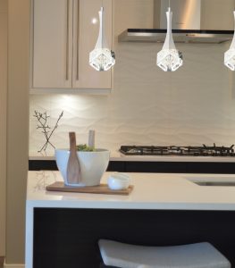 Crystal Pendant in Kitchen Rockne Pendant