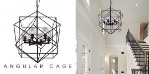 geometric cube pendant ANGULAR CAGE