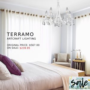 white crystal chandelier terramo